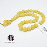 Milky Amber Round Shape 8 mm Islamic Prayer Beads