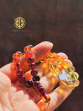 Gradient Amber Round Shape 8.5 mm Islamic Prayer Beads