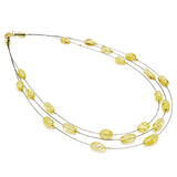 Lemon Amber Rain Necklace - Amber Alex Jewelry