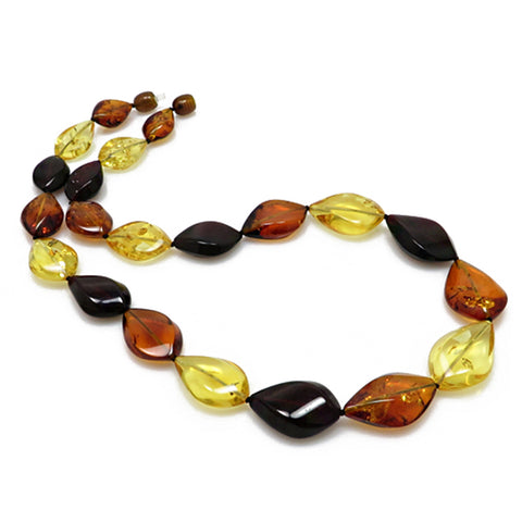 Multi-Color Amber Flame Necklace - Amber Alex Jewelry