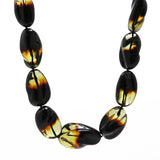 Gradient Amber Free Shape Beads Necklace